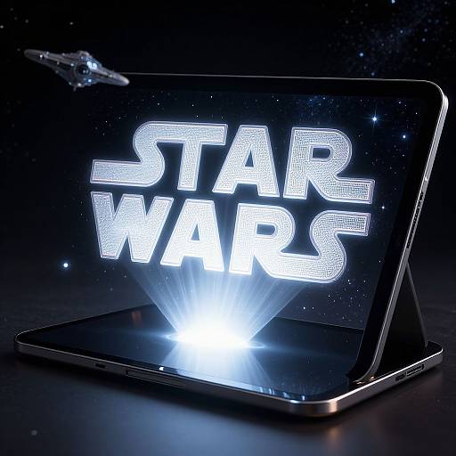 Photograph of a tablet displaying 