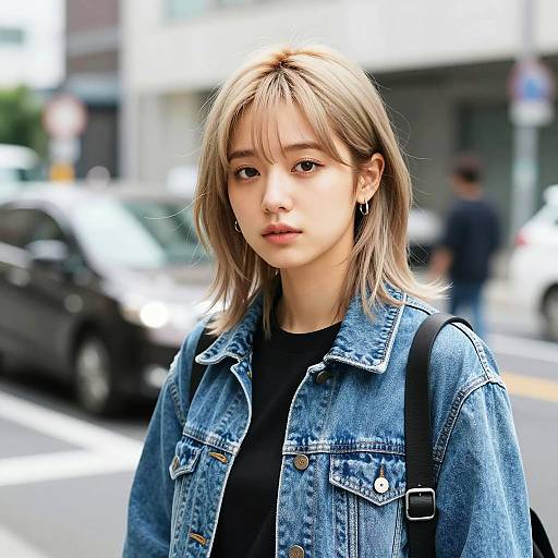 Chic Urban Portrait of Young Woman