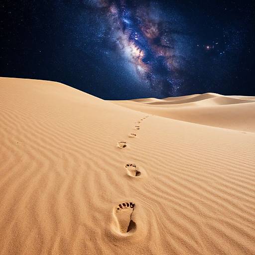 Celestial Footprints on Cosmic Sands