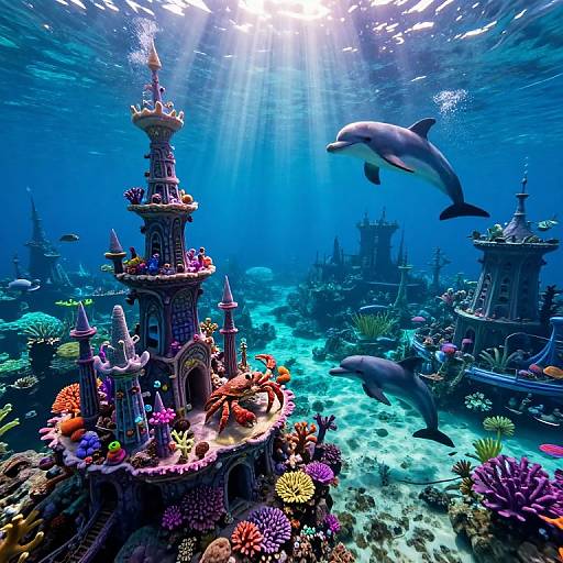 Fantastical Underwater Coral Citadel