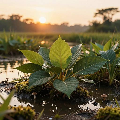 Golden Hour River Delta Collage