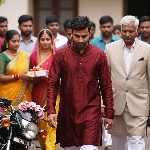 Vibrant Indian Wedding Celebration Moment