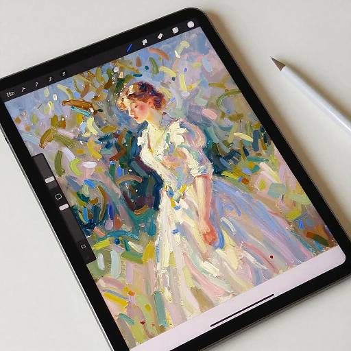 Impressionist Oil Painting Tablet Art