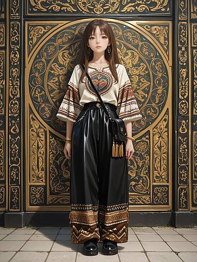 Bohemian Woman in Ethnic Fashion