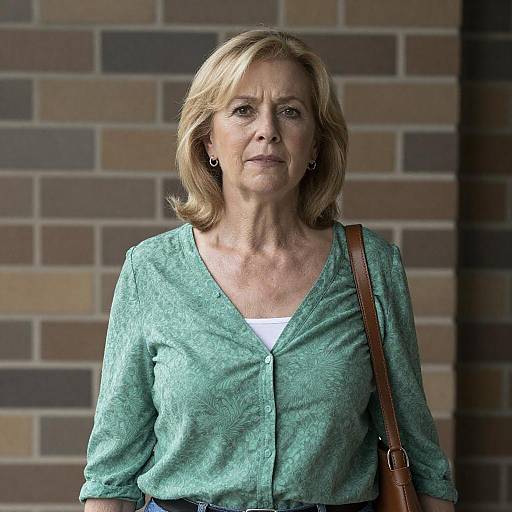 Focused Middle-Aged Woman Portrait