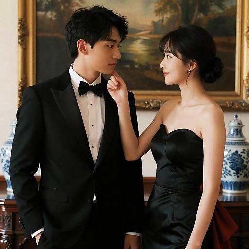 Elegant Couple in Formal Attire