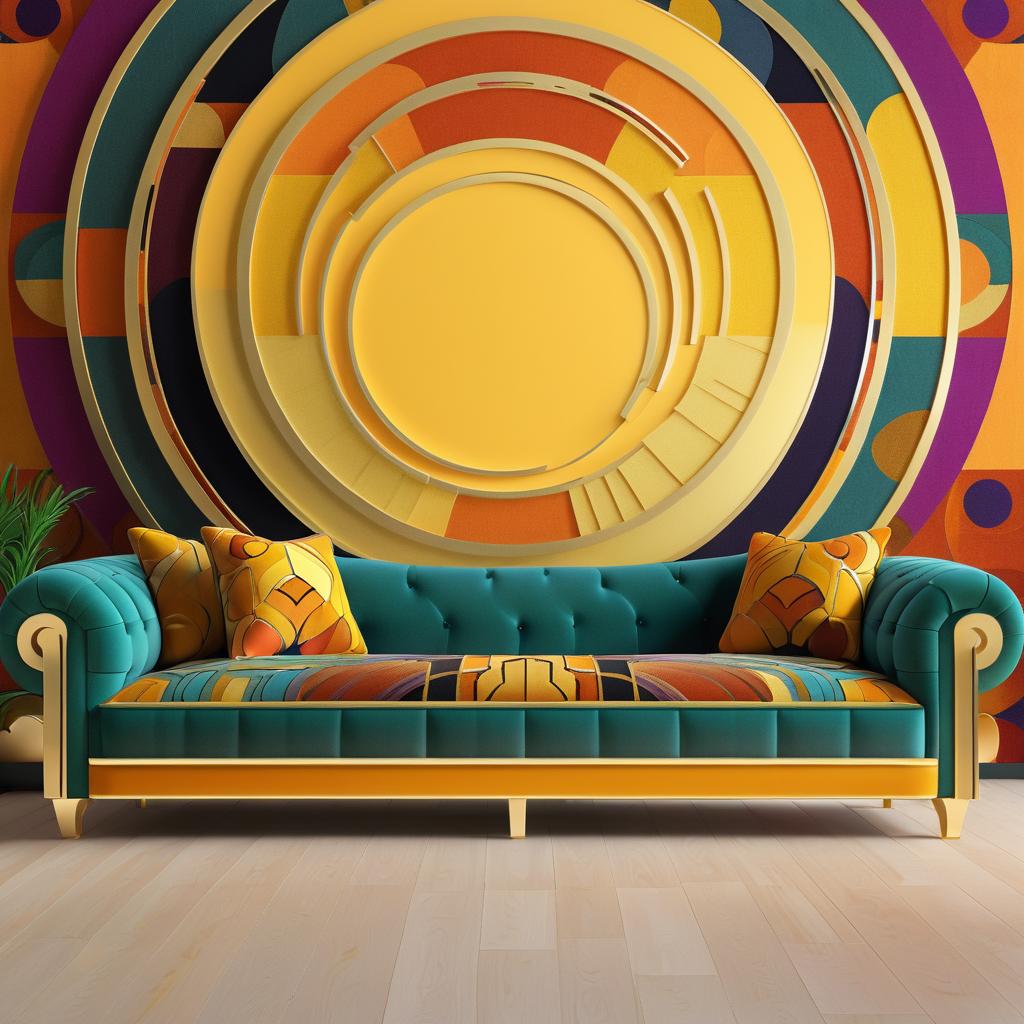 Elegant Art Deco Sofa Designs Inspired by Klimt