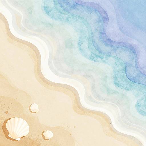 Serene Ketamine Coastal Art