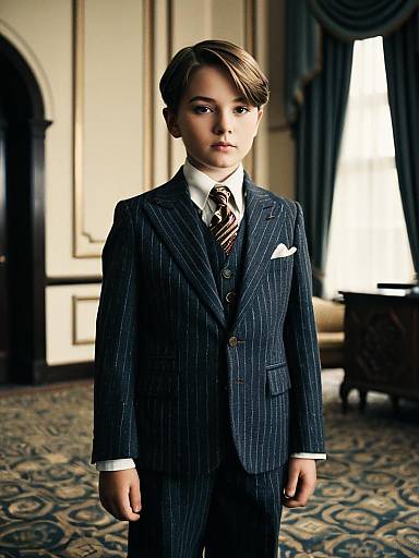 Boy in Great Gatsby Style Suit
