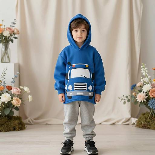 Charming Little Blue Truck Costume Photo