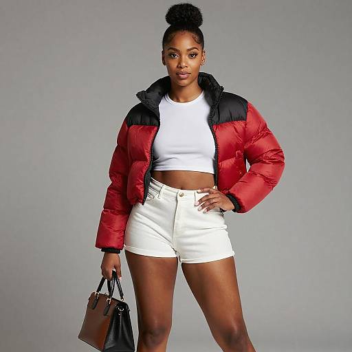 Confident Black Woman in Stylish Outfit