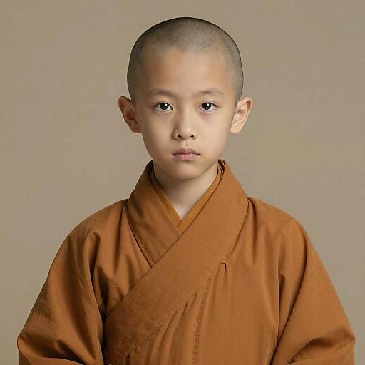 Photorealistic Bald Monk Masterpiece