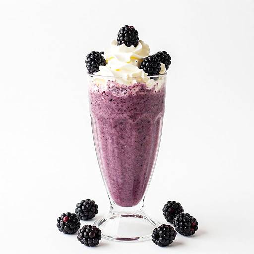 Vibrant Purple Berry Smoothie