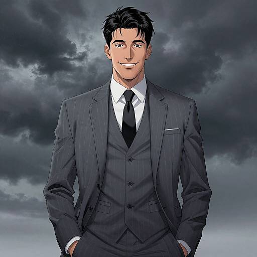 Androgynous Desire Portrait in Storm