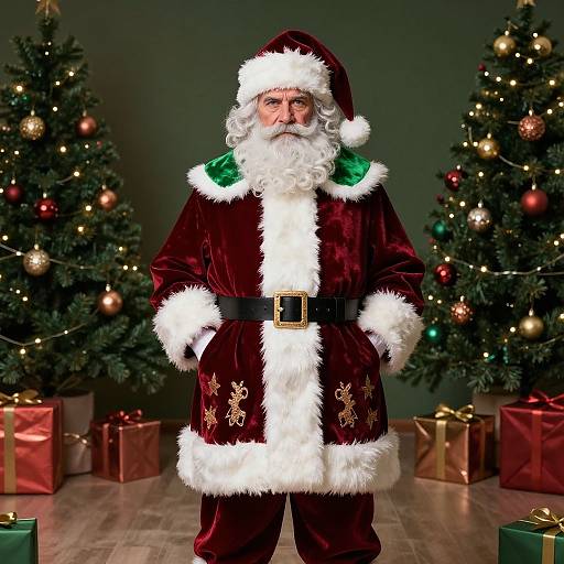 Photorealistic Peruvian Santa Claus