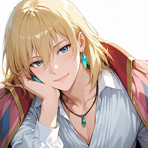 Ghibli Style Character with Red Coat