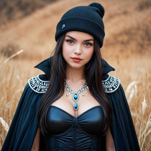 Enchanting Witch with Jewelry and Armor Enchanting Witch with Jewelry and Armor