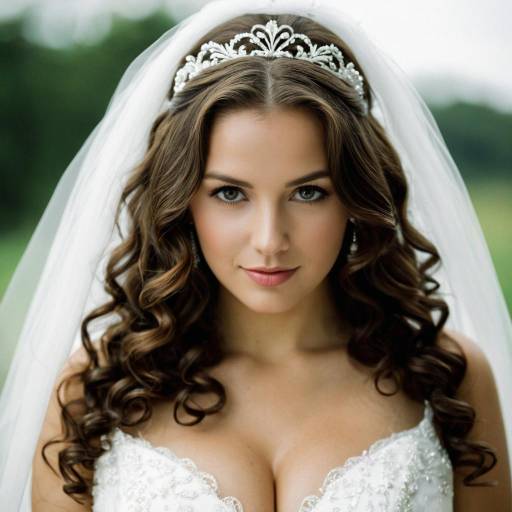 Elegant Solo Bride with Veil