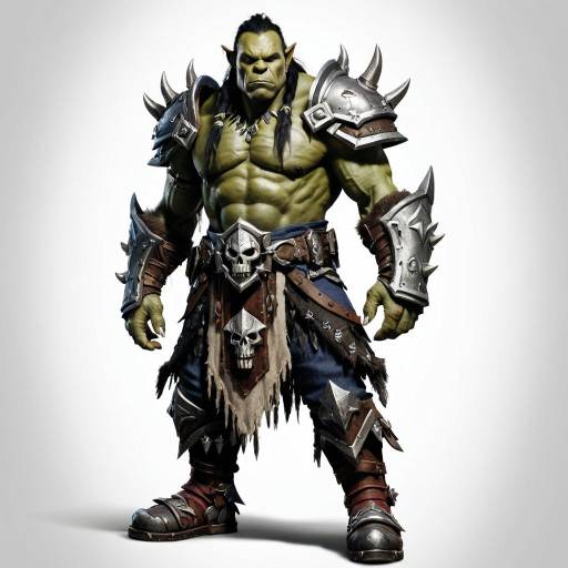 Orc Warrior in Tattered Bone Armor