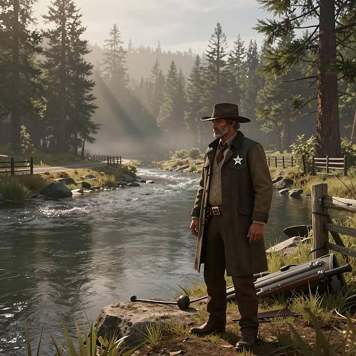 Cinematic Western Fishing Scene in 4K