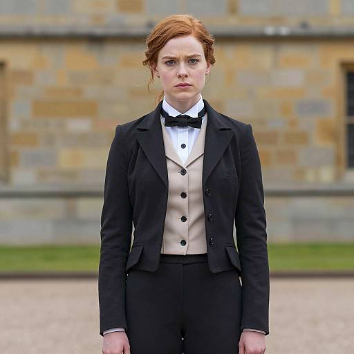 Woman in Downton Abbey Equestrian Fancy Dress