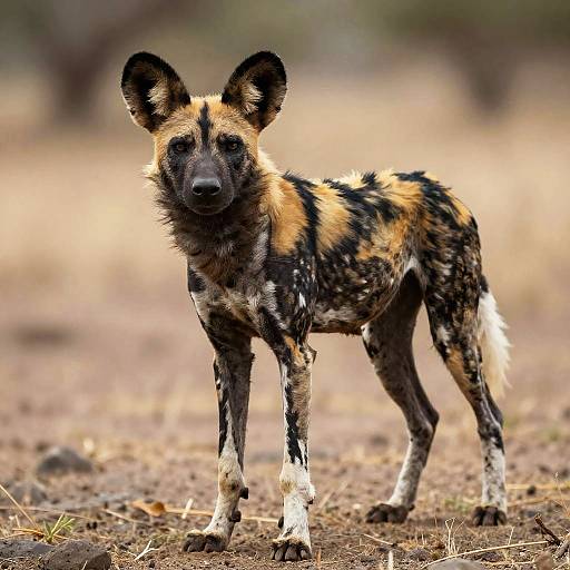 African Wild Dog in Wilderness