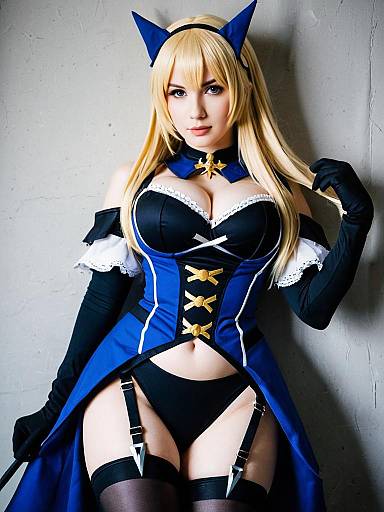 Cosplay photo of artoria pendragon (lancer alter) (royal icing) (fate). Costume clothes