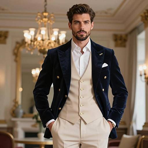 Modern Groom in Elegant Formal Attire