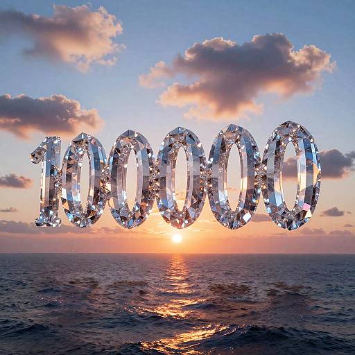 Photograph of a crystal-clear, 3D 