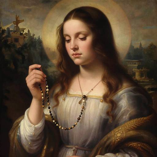 Lana Del Rey Renaissance Religious Portrait