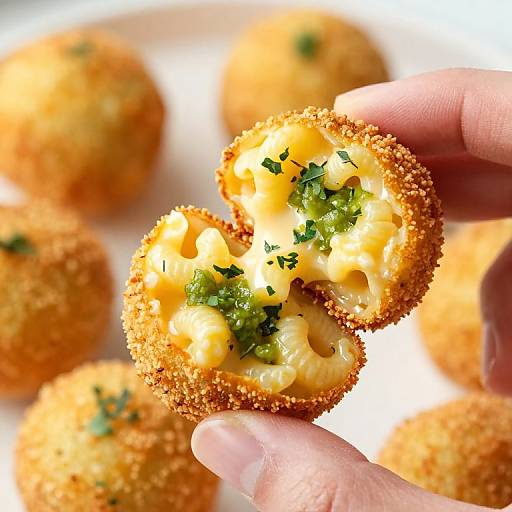Golden Fried Mac and Cheese Balls