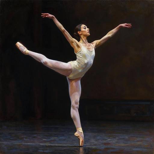 Realistic Ballerina on Grand Stage