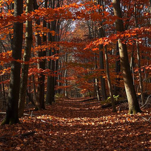 Expansive Autumn Forest Trail