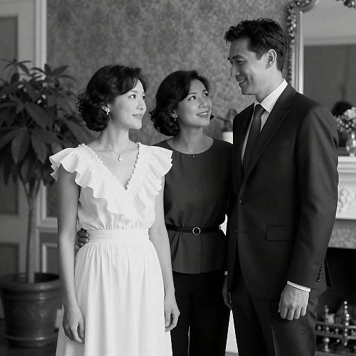 Elegant Indoor Portrait of Three Persons