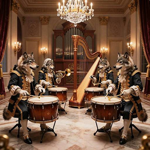 Cinematic Baroque Wolf Rock Orchestra