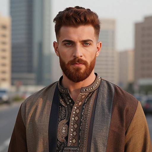 Ginger Middle Eastern Man Portrait