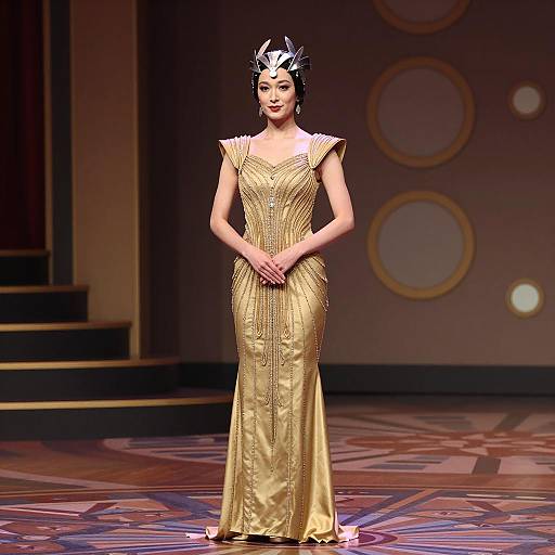 Art Deco Woman Center Stage