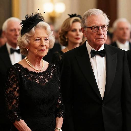 Elderly Couple at Formal Event