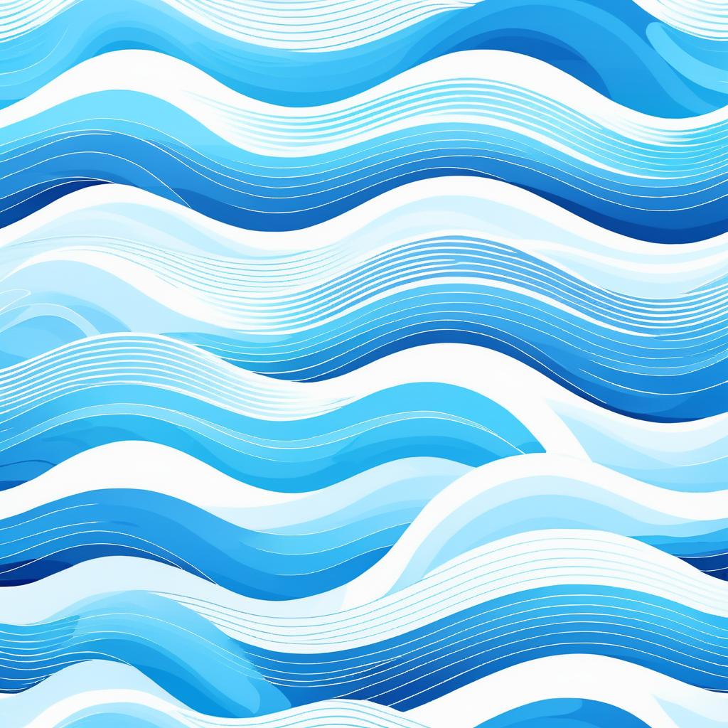 Ocean Waves Fabric Design Concept