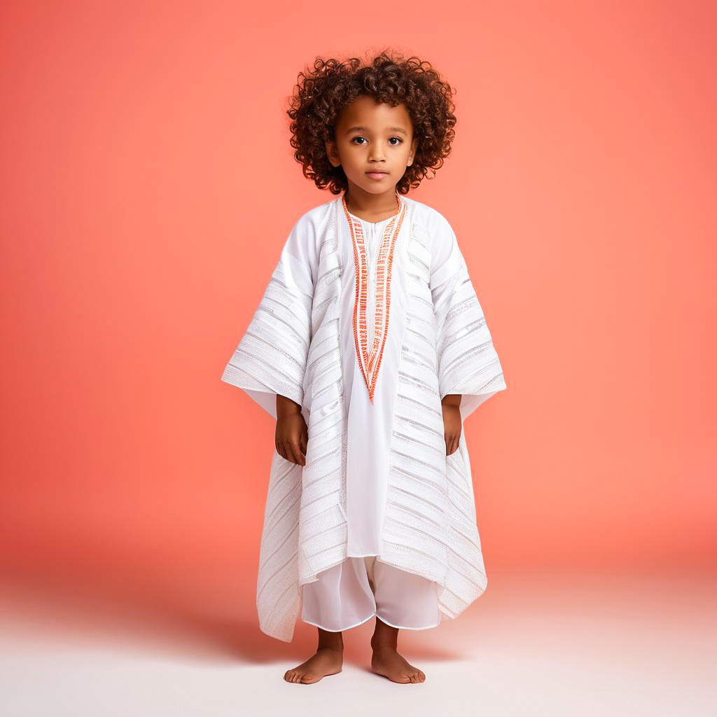 Curious Ethiopian Child in Traditional Attire