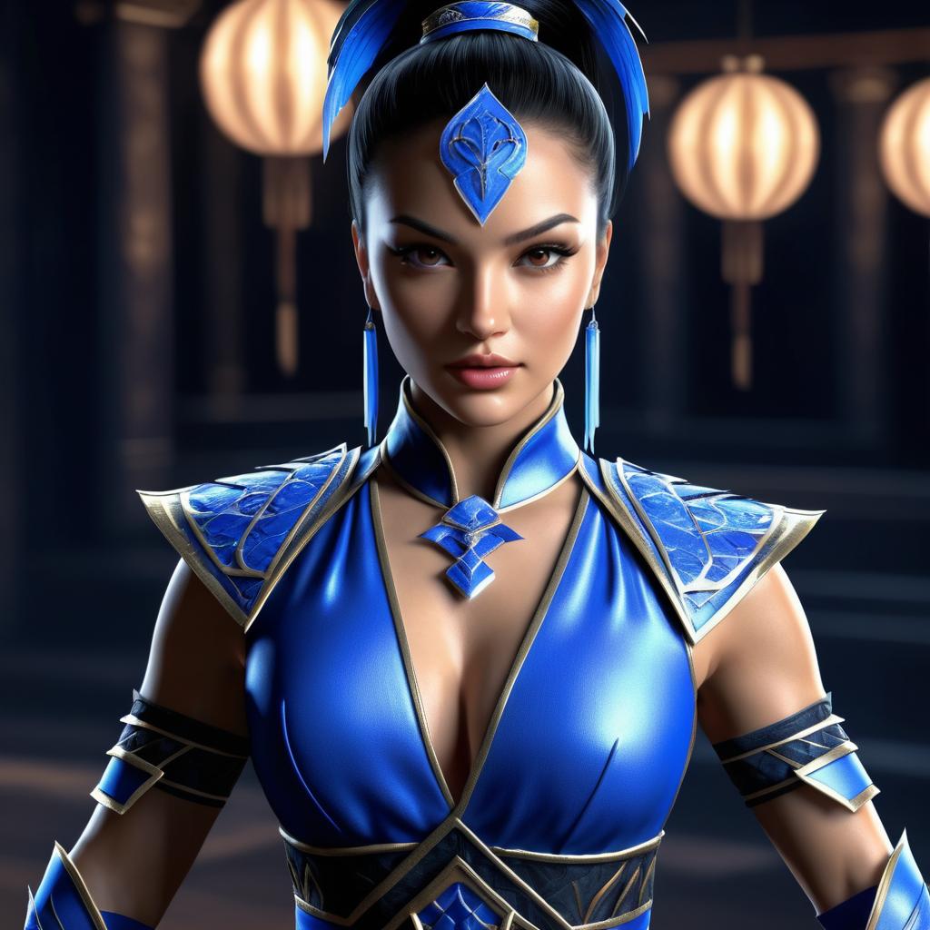 Photorealistic Kitana Portrait on iPhone