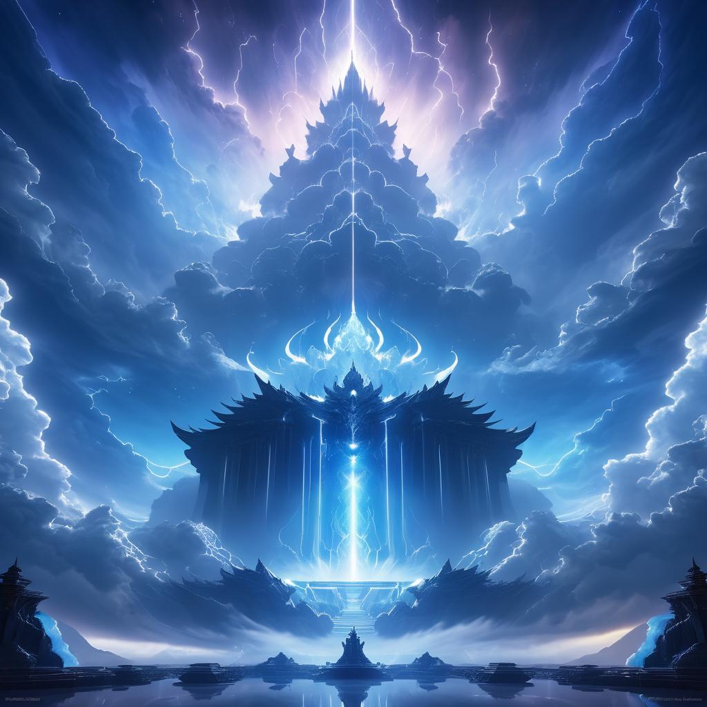 Majestic Storm Giant on Cloud Throne