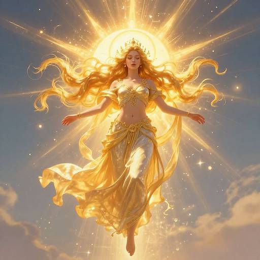 Serene Goddess Solana in Sunbeam