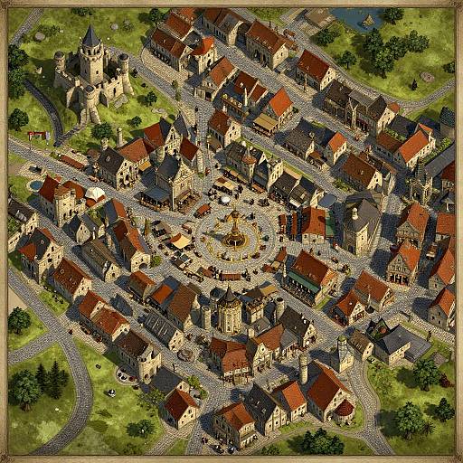 Detailed DnD 5e Medieval Cityscape