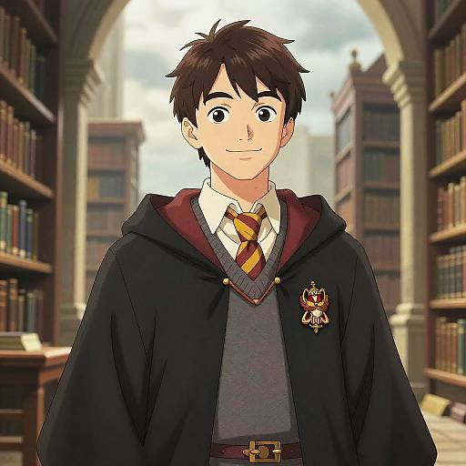 Young Wizard in Ancient Library