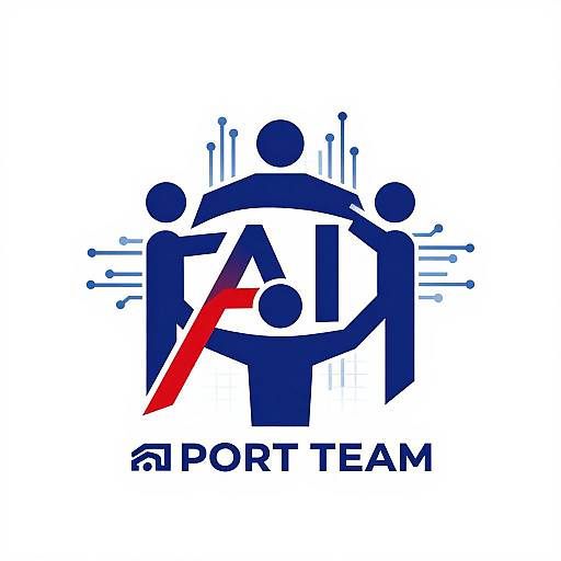 Minimalist AI Sports Team Logo Design