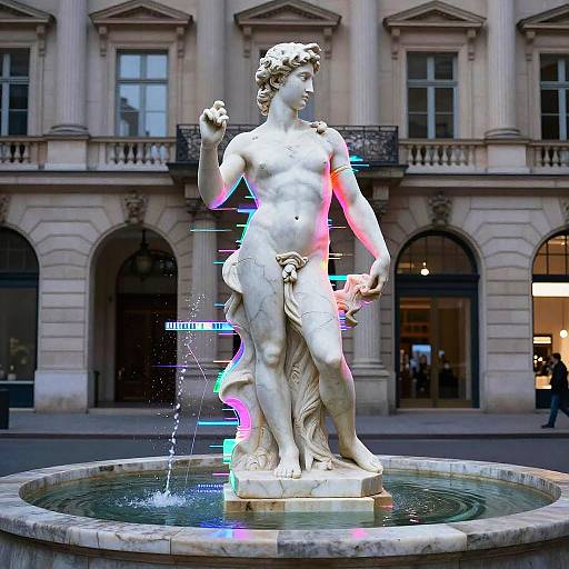 Futuristic Duchamp Fountain Reimagined