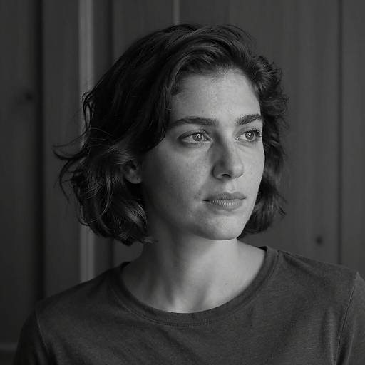 Elegant Monochrome Portrait of a Woman