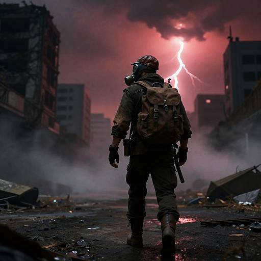 Twilight Scavenger in Toxic Ruined City