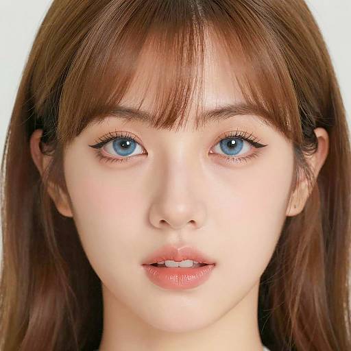 Close-Up Portrait of a Fair-Skinned Woman